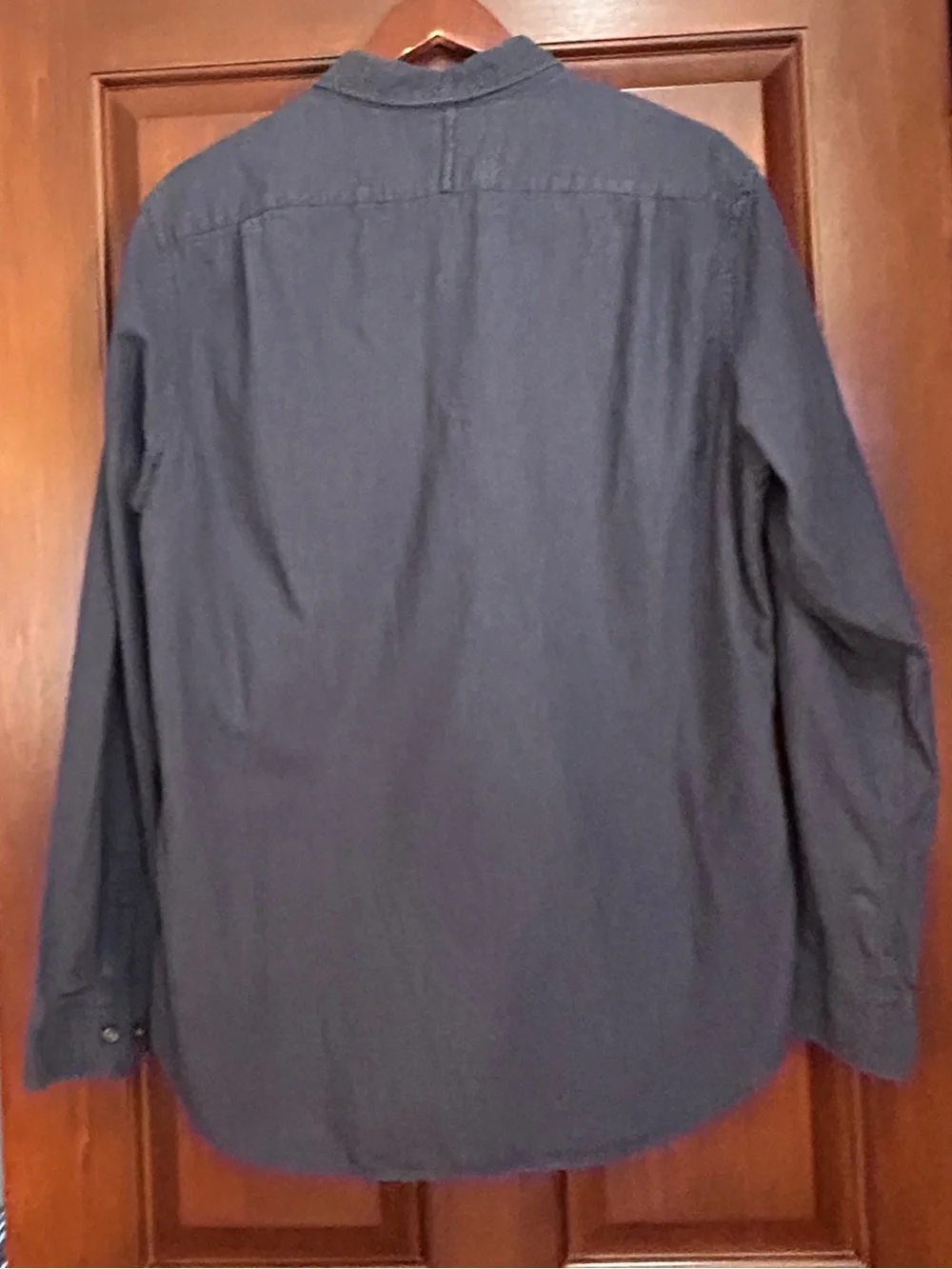 Banana Republic Luxe Flannel Slim Fit Navy Flannel Shirt Men’s L
